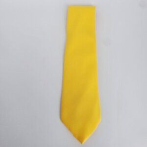 ☀️ La Bella Collection Solid Bright Yellow Necktie - Polyester Uniform / Formal